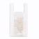 Package Polyethylene T -shirt 28 + 14 x 53 cm, 18 μm, white "mimosa"