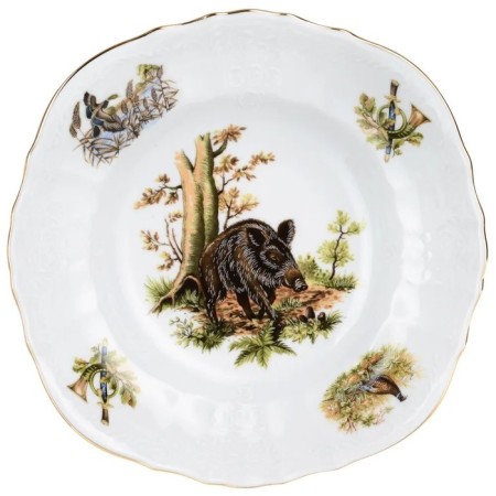 Bernadotte salad bowl, DECOR "Hunting Stories", MIX 25 cm-2
