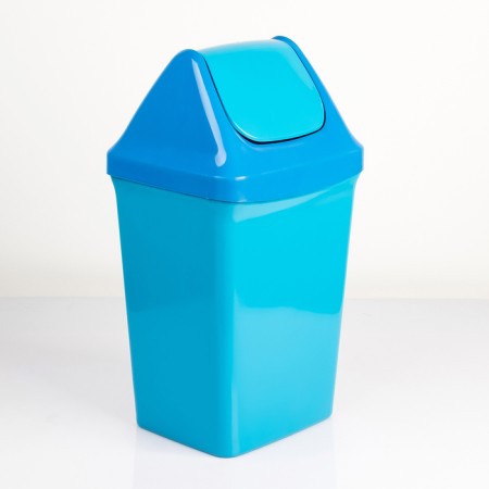 Garbage bucket with a floating lid, 15 l, color mix-2