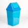 Garbage bucket with a floating lid, 15 l, color mix