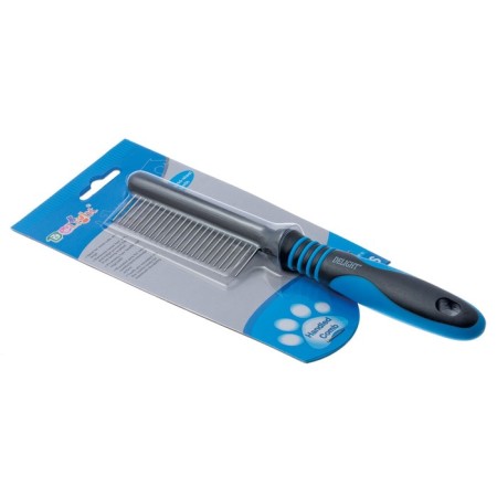 Delight comb, with rings, 24 teeth 20 mm, black and blue-5