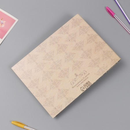 Photo album 25 sheets (stickers+rings) "Classic" embossing gold 19x27x3 cm-10