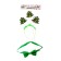 New Year's carnival costume children's “Christmas tree”, 3 objects: rim, butterfly, magic wand, for the New Year