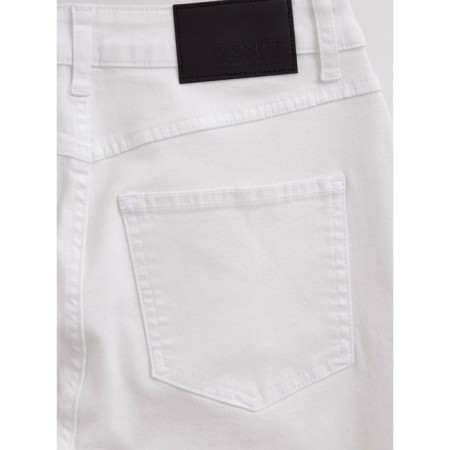 Women's jeans with a high landing CONTE Elegant Mom Fit, size XS, color White-7