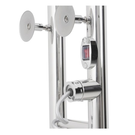 Electric towel Domoterm 109-V2, 140x920 mm, left, chrome-2