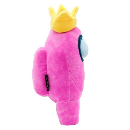Plush Toy Figure Among us, with a crown, 30 cm, pink-1