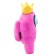 Plush Toy Figure Among us, with a crown, 30 cm, pink