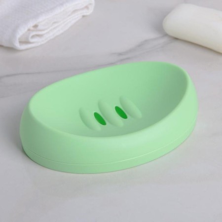 Soap dish "Kame", 14 × 10 × 3.5 cm, color mix