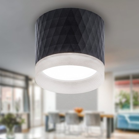 OL37 BK 1x15W lamp GX53 IP20 Black 8.2x8.2x7 cm