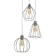 Bayerlux lamp "Batista" 3x40W E27 chrome 37x37x90cm