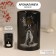 Aroma lamp ceramics "I choose myself" black with gold 7.2x7.2x11.6 cm