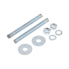 Reinforced rod, tundra, DIN 976 m12x120 2 pcs set, white zinc 2 pcs