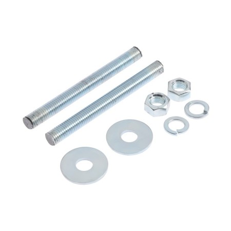 Reinforced rod, tundra, DIN 976 m12x120 2 pcs set, white zinc 2 pcs