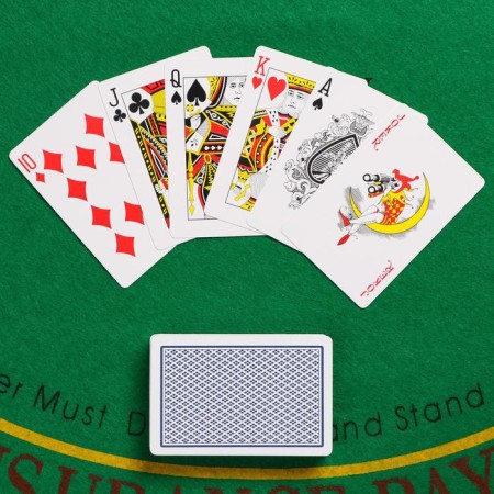Plastic playing cards, 55 pcs, 34 md, 6.5 x 9 x 2 cm, mix