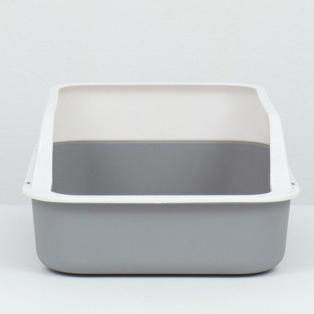 Toilet with side, 40x29x15 cm, gray-3