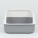 Toilet with side, 40x29x15 cm, gray