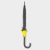Umbrella - a semiautomatic “Kant” cane, Eponge, 8 spokes, r = 51 cm, black/yellow color