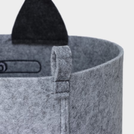 Funny Kotyara storage basket, 29 × 29 × 54 cm, color gray color-3