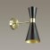 Sconces quinn 1x60W E14 bronze, black 26x12x26cm
