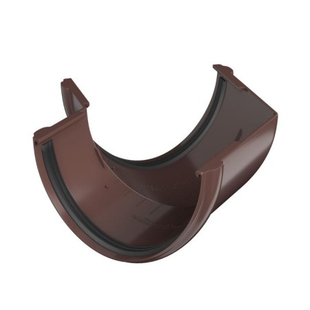The angle of the gutter is 135 gr. Technonikol PVC D125 brown