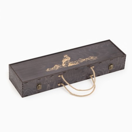 Set with skewers Gift "Eagle" with an ax in the case-6
