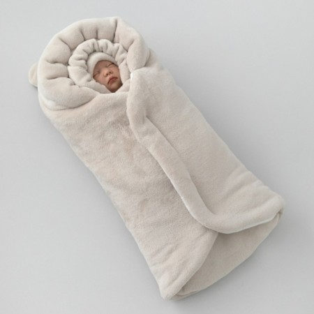 Set for discharge Winter Kinderlitto "Fluffy Bear", 5 items, height 56-62 cm, beige color-2