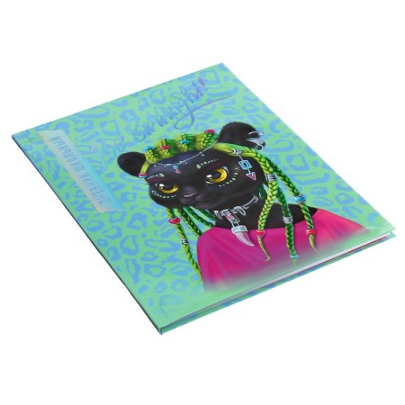 Universal diary for grades 1-11, 48 sheets "Techno Panther", integral cover, glossy lamination, foil embossing-1