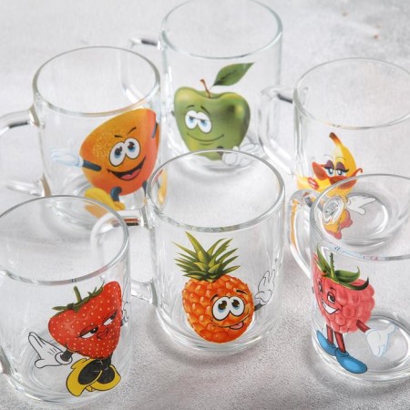 Glass Glass "Frutis", 200 ml, MIX drawing-2