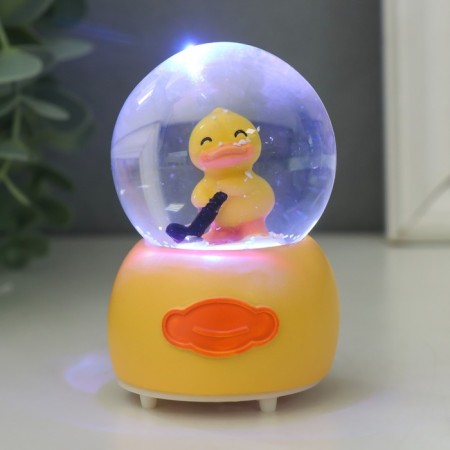 Souvenir Polystone Water Ball Light "Entertainment Duck" MIX 7x5x5 cm-7