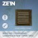 Ventilation grate Zein luxury RM1212Z, 125 x 125 mm, with a grid, metal, gold