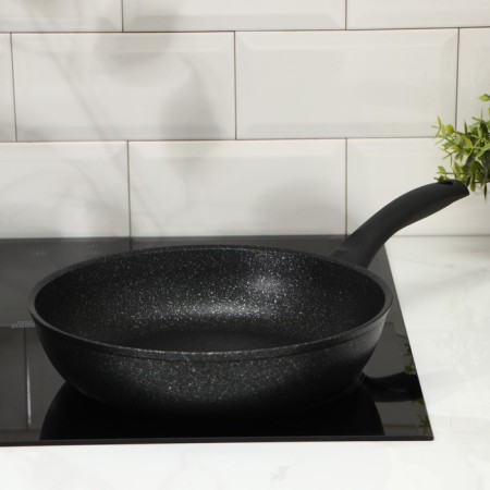 Pan, d = 26 cm, h = 9.5 cm, anti -stick coating, color dark marble-4