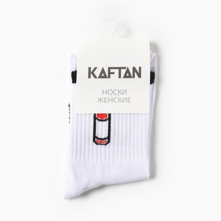 Women's socks kaftan "wine" size 36-39 (23-25 ​​cm), white-2