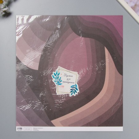 Scrapbooking paper "petals" density 180 grams set 5 pcs 30.5x32 cm-4