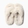 Women's slippers with open nose size 39, milk color