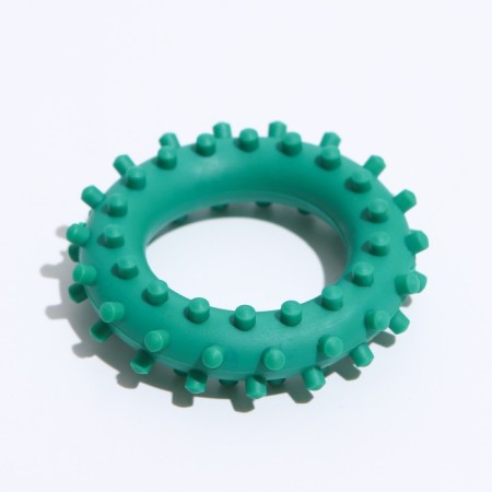 Toy "Ring with spikes No. 1", 5.6 cm, green