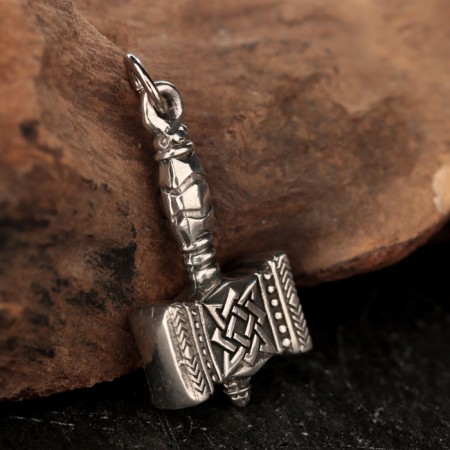 Slavic amulet-suspension "Hammer of Svaroga", 5 g, 28x15x5 mm-1