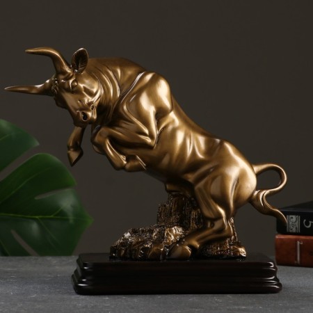 Figure "Bull" gold, 25x10.5x22.5cm-1