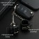 Leather keychain for a car key, handcuffs, genuine leather