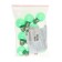 LED lamp, G45, E27, 1.5 W, for BelT-LITA, transparent, green, set 10 pcs