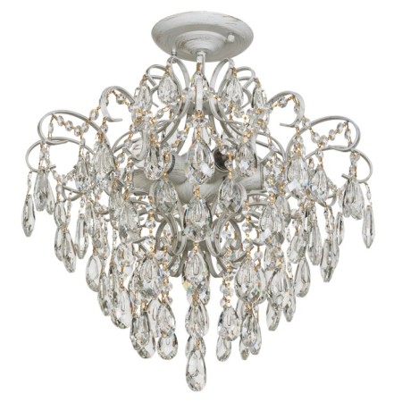 Sorrento chandelier 6 lamps 60W E27 gold-white 50x50x55