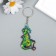PVC keychain "Dragon with garland" soft 6x3.5 cm