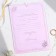 Wedding invitation with tracing paper "Pink Dreams", 13 x 18 cm