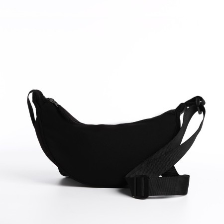 Youth bag with zipper, black color-3