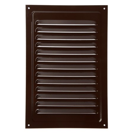 Ventilation grate Zein Lux, 200 x 300 mm, without a grid, metal, brown-3