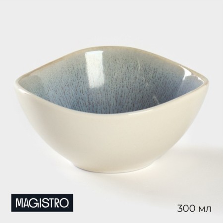 Porcelain salad Magistro Ocean, 300 ml, blue color