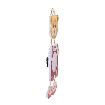 Watch wall interior children's "Bear", discrete move, 16 x 42 cm-4