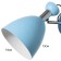 Sconces with a switch on the wire "Claudia" E27 40W blue 28x15x20cm