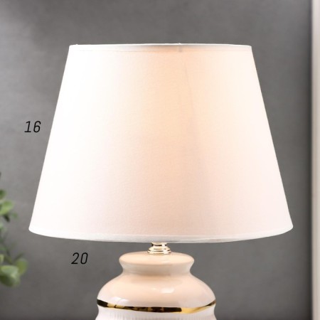 Table lamp 16610/1wt E14 40W white-gold 20x20x32.5 cm Risalux-5