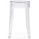 Stool Rainis Plastic/Transparent 39x39x46 cm