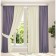 Set of curtains "Canvas", size 200x260 cm, 2 pcs, color violet milk
